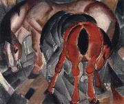 Franz Marc Horse with two foals oil painting